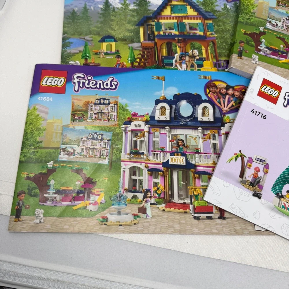 LEGO Friends Instruction Manuals Lot 41684 41683‎ 41716 Grand Hotel Forest Horse